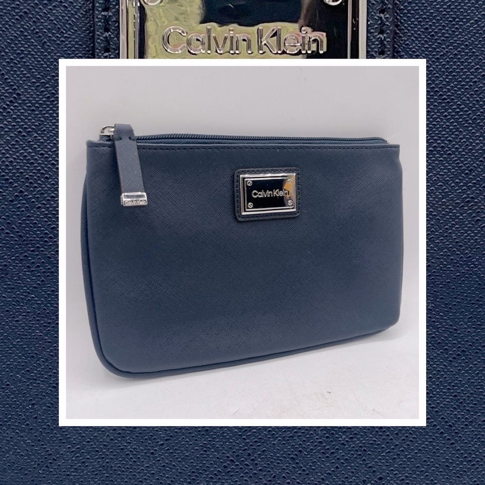 NWOT Calvin Klein Navy Clutch